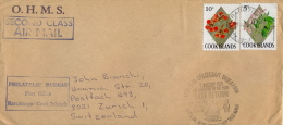 Cook Islands 1971 Cover To Switzerland With Handstamp "Safe Return Of Apollo 15 Spacecraft Endeavour 7 August 1971" - Océanie