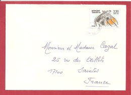 Y&T N°368  ANDORRE LA VIEILLE  Vers  FRANCE    1986 - Cartas & Documentos