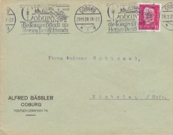 Coburg Alfred Bässler - Fa. Andreas Guthseel Michelau Obfr., 1929 - Lettres & Documents