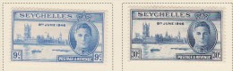 Seychelles, 1946, SG 150 - 151, Mint Hinged - Seychellen (...-1976)