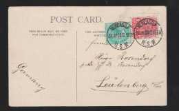 New South Wales Australia 1906 Picture Postcard NEWCASTLE BEACH To Leutenberg Germany - Covers & Documents