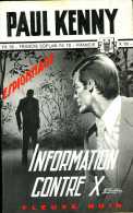 Information Contre X (Coplan) Par Paul Kenny (Fleuve Noir Espionnage N° 114) - Paul Kenny