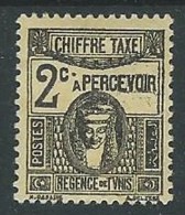 1922-29 TUNISIA SEGNATASSE 2 CENT MH * - G31 - Portomarken