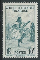 1947 AFRICA OCCIDENTALE FRANCESE SOGGETTI VARI 10 CENT MH * - G31 - Neufs