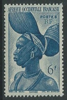 1947 AFRICA OCCIDENTALE FRANCESE SOGGETTI VARI 6 F MH * - G31 - Unused Stamps