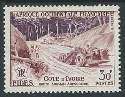 1956 AFRICA OCCIDENTALE FRANCESE UPPER VOLTA 30 F MH * - G31 - Unused Stamps