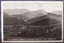 Alte Karte "Kurort HOHEGEIß Hochharz - Blick Vom Ebersberg"   1936 - Braunlage