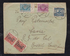 Poland Polen 1924 Cover TYCHY To CAXIA Brazil - Lettres & Documents