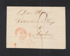 Brief 1862 Wageningen Arnhem - Cartas & Documentos