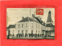 DUN SUR AURON    1910  NOUVEL HOTEL DES POSTES AVEC LES FACTEURS   CIRC OUI EDIT - Dun-sur-Auron