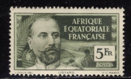 Afrique Equatoriale Française AEF A.E.F. - Neuf - Charnière Y&T 1937 N° 60 Liotard 5f Vert Et Noir - Nuevos