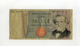 - ITALIE . BILLET DE 1000 L. 1969 . - 1.000 Lire