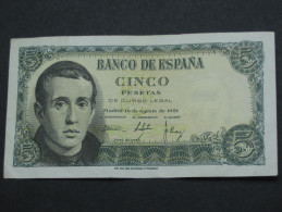 ESPAGNE  5 Cinco Pesetas  - 1951  Banco De Espana **** EN ACHAT IMMEDIAT **** - 5 Pesetas