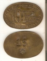 MONEDA LOCAL DE GINES FUENTES - MERCADO CENTRAL DEL BORNE DE 10 PTAS (COIN) RARA -  Necessity Money