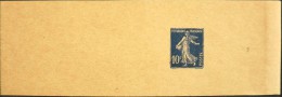 FR 1907/39 - Entier Postal NEUF 279-BJ1 - 10c Outremer Date 804 - Bande Pour Journaux Neuve - Très Bon Etat - - Bandas Para Periodicos