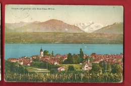 FXA-23  Morges, Vue Générale Et Mont-Blanc. Cachet Militaire . Schnegg - Morges