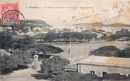 Cpa NOUMEA - La Place D' Armes Et La Passe De La Rade - Timbre - Nieuw-Caledonië