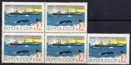 Antarktis 1963 Sowjetunion 2804+4-Block ** 10€ Walfang Eisberg Bloc Hoja Bloc Hb Wal M/s UNO Sheet Ship Bf USSR CCCP SU - Antarctische Fauna