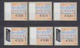 Netherlands Franking Labels (self Adhesive)  6v ** Mnh - Franking Machines (EMA)