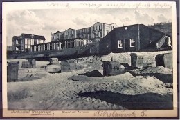 Alte Karte "Nordseebad Wangerooge - Strand Mit Terrasse"  1932 - Wangerooge