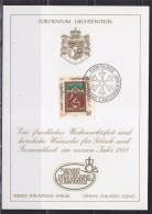 = Carte De Bonne Année Vaduz 7.12.87 Liechtenstein Service Philatélique Officiel - Cartas & Documentos