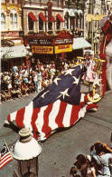 Florida-Disney-World-Bicentennial-Parade-Old-Glory-Vintage-Postcard 1976 - Disneyworld