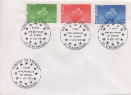 109   FDC Conseil De L'Europe (1985)  TTB - Brieven & Documenten