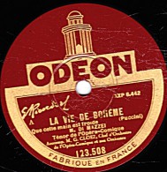 78 Trs 30 Cm état TB - DI MAZZEI - LA VIE DE BOHÈME  "Que Cette Main Est Froide" "On M'appelle Mimi" - 78 T - Disques Pour Gramophone