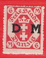 MiNr.26 Xx   Deutschland Freie Stadt Danzig Dienstmarken - Dienstmarken