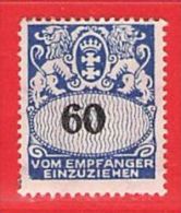 MiNr.36 Xx   Deutschland Freie Stadt Danzig Portomarken - Postage Due