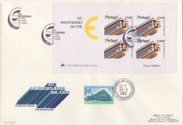 147  25e Aniversario Da CEE (de Porto Para O Parlamento Europeu Em Estrasburgo) 1982 TTB - Storia Postale