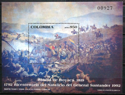 Colombie - 1992 - Bataille De Boyaca - General Santander - Neuf - Otros