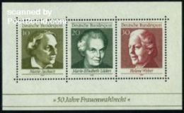 Año 1969 Cent. Derecho Al Voto Femenino MNH Yvert Hoja 4 - 1959-1980