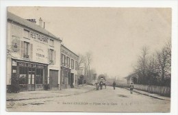 91 - SAINT-CHERON - COMMERCES RESTAURANT VÉRON, CAMIONNAGE DU CHEMIN DE FER D'ORLÉANS, BUVETTE DE LA GARE…1904 - Saint Cheron