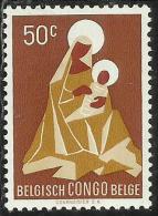 BELGIAN CONGO BELGA BELGE 1959 MADONNA CHRISTMAS - NATALE - NOEL - WEIHNACHTEN - NAVIDAD - NATAL C. 50 MH - Unused Stamps