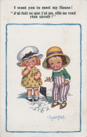 ENFANTS - LITTLE GIRL - Jolie Carte Fantaisie Enfants "I Want You To Meet My Fiasco ! " Signée DONALD MC GILL - Mc Gill, Donald