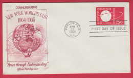 182306 / 1964 - 5 C. - GLOBE SATELLITE ORBIT , NEW YORK WORLD'S FAIR , Stationery Entier Ganzsachen United States - 1961-80