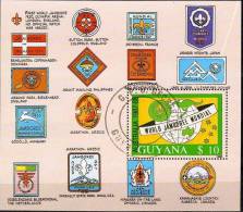 Scoutisme Guyana 1998 Yvertn°   Bloc 19a (°) Oblitéré Used Cote 110 FF - Gebraucht