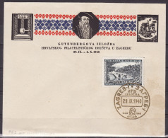 1940. FDC GUTENBERG, WITH GOLD CANCEL - Cartas & Documentos