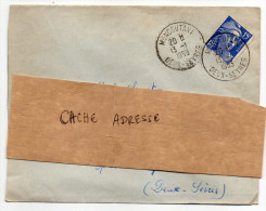 1953--cachet Rond MONCOUTANT-79-Deux-Sèvres Du 13-1 1953  --Marianne De Gandon 15f Outremer - Manual Postmarks