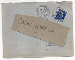 1952--cachet Rond à Tirets  NIEDERROEDERN-67-Bas Rhin  Du 18-8 1952  --Marianne De Gandon 15f Outremer - Handstempel