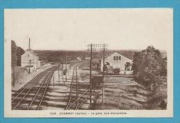 CPSM 7226 - Chemin De Fer Vue D'ensemble La Gare ECOMMOY 72 - Ecommoy