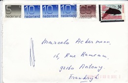 PAYS BAS NEDERLAND 1985      Ayant Voyagé   Amsterdam Antony (France) Dont 3v Non Oblitérées - Lettres & Documents