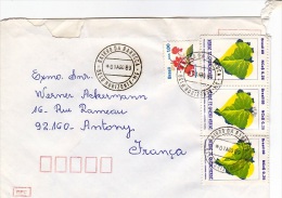 BRESIL BRASIL 1989    Ayant Voyagé     Belo Horizonte   Antony (France) - Storia Postale