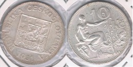 CHECOSLOVAQUIA 10 CORONAS 1931 PLATA SILVER Y - Tchécoslovaquie