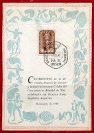 ARGENTINA 1949 DECORATED CARD FDC (Sports, Sport Shooting, Shooting World Cup, Weapons, Shotgun, Bow And Arrow) - Briefe U. Dokumente
