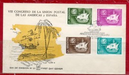 ARGENTINA 1960 DECORATED FDC (Ships, America Discovery, Colombus, UPAEP, UPU, Saling Ships) - Covers & Documents