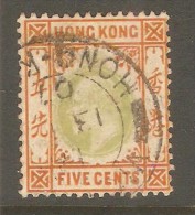 HONG KONG  Scott  # 91 VF USED - Gebruikt