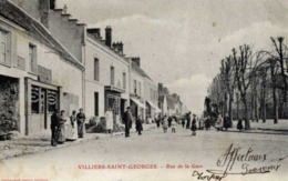 Dépt 77 - VILLIERS-SAINT-GEORGES - Rue De La Gare - Très Animée - Villiers Saint Georges