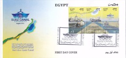 Fdc EGYPT 2014 NEW SUEZ CANAL PROJECT OFFICIAL ISSUE */* - Brieven En Documenten